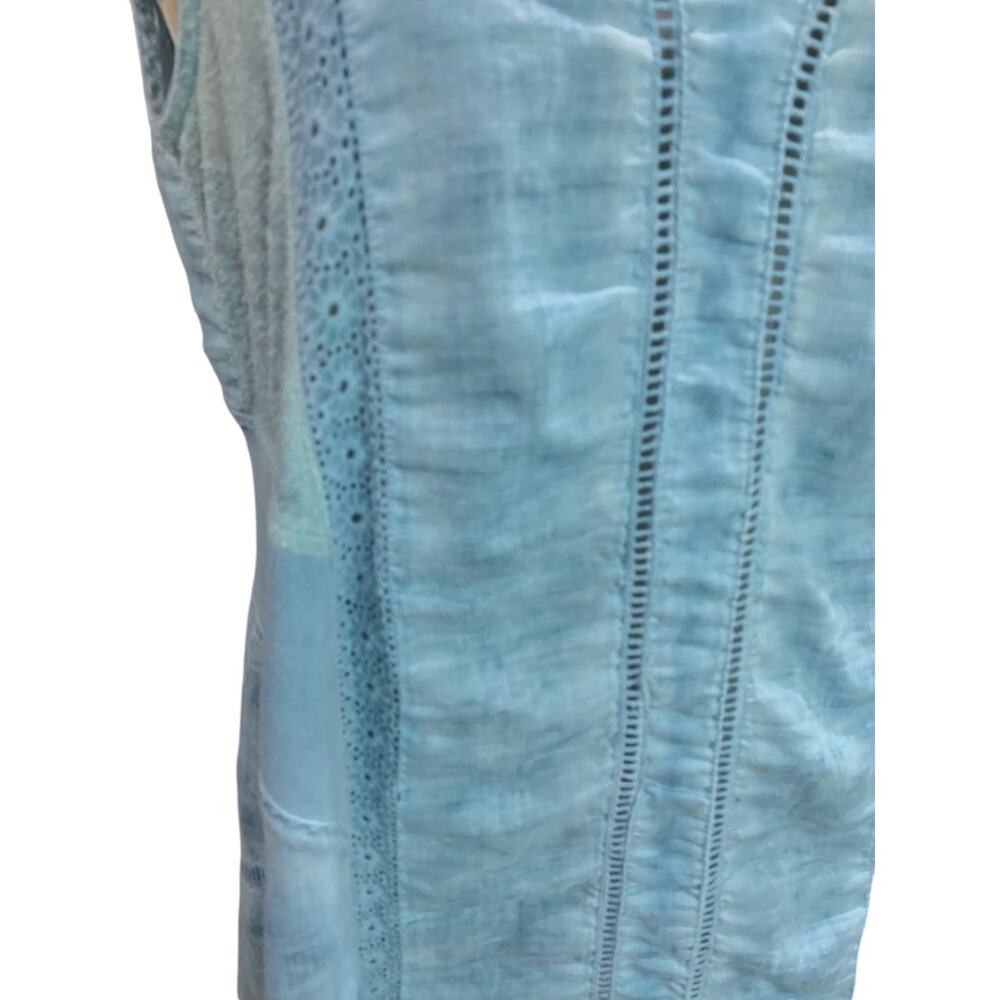 Medium Soft Surroundings Blue Ocean Fade Tunic Dress Boho Style - Picture 3 of 8